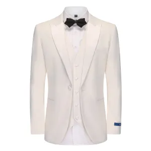 Braveman Men's 3-Piece Premium Notch Lapel Slim Fit Tuxedo