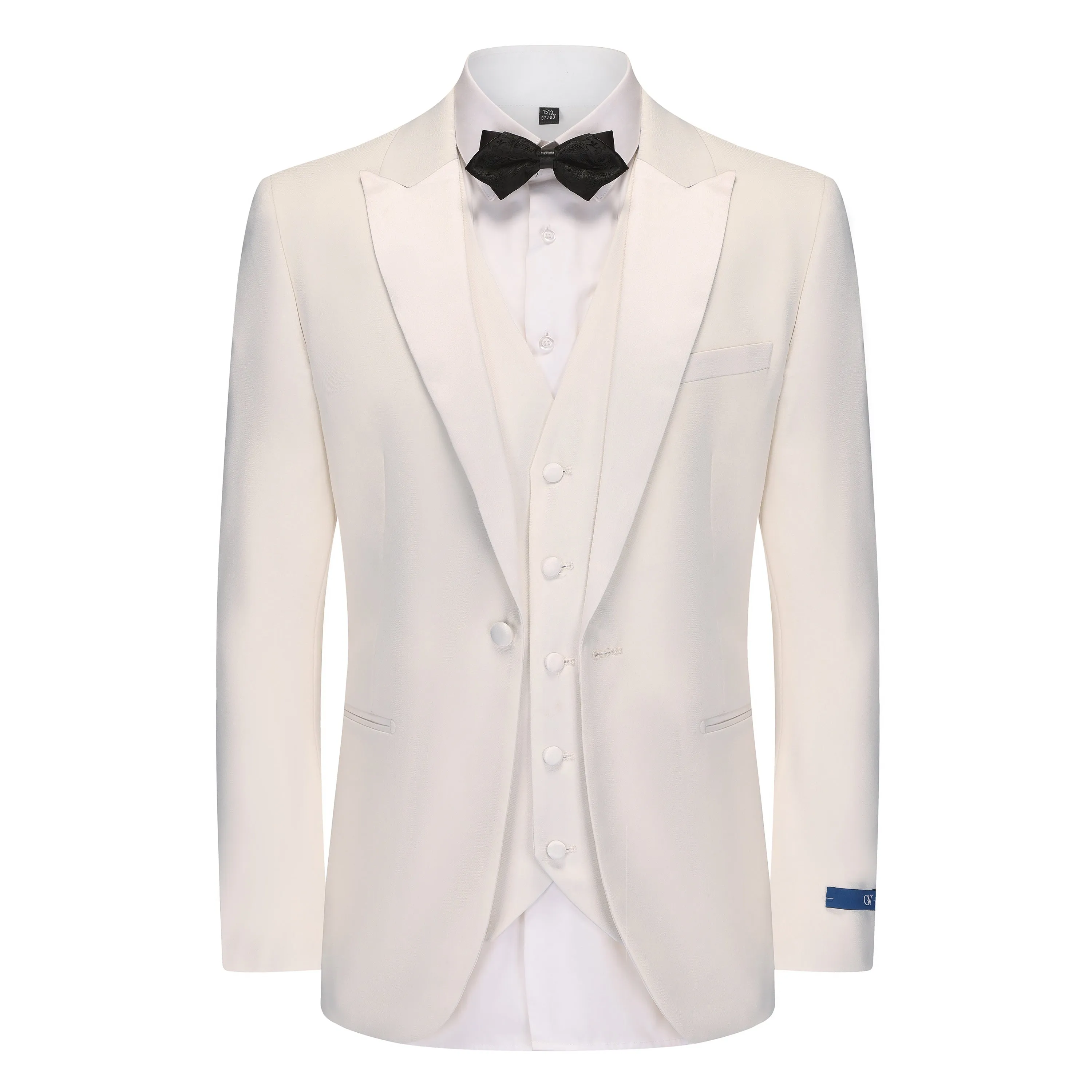 Braveman Men's 3-Piece Premium Notch Lapel Slim Fit Tuxedo