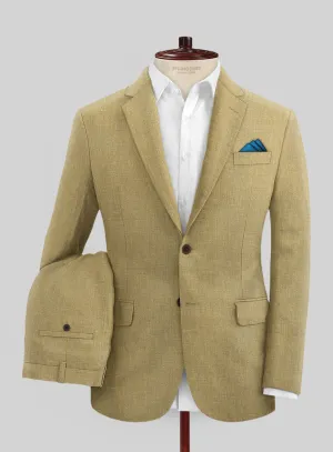 British Khaki Linen Suit