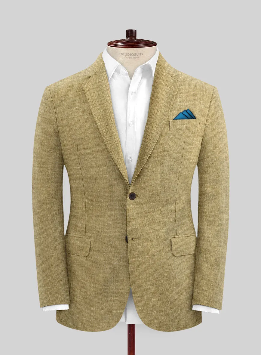 British Khaki Linen Suit