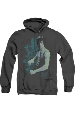 Bruce Lee Feel Adult Heather Hoodie