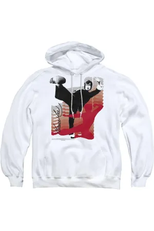 Bruce Lee Kick It Adult Pull Over Hoodie