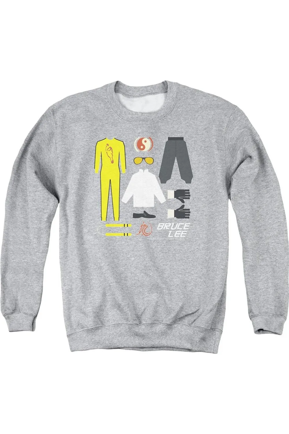 Bruce Lee Lee Gift Set Adult Crewneck Sweatshirt