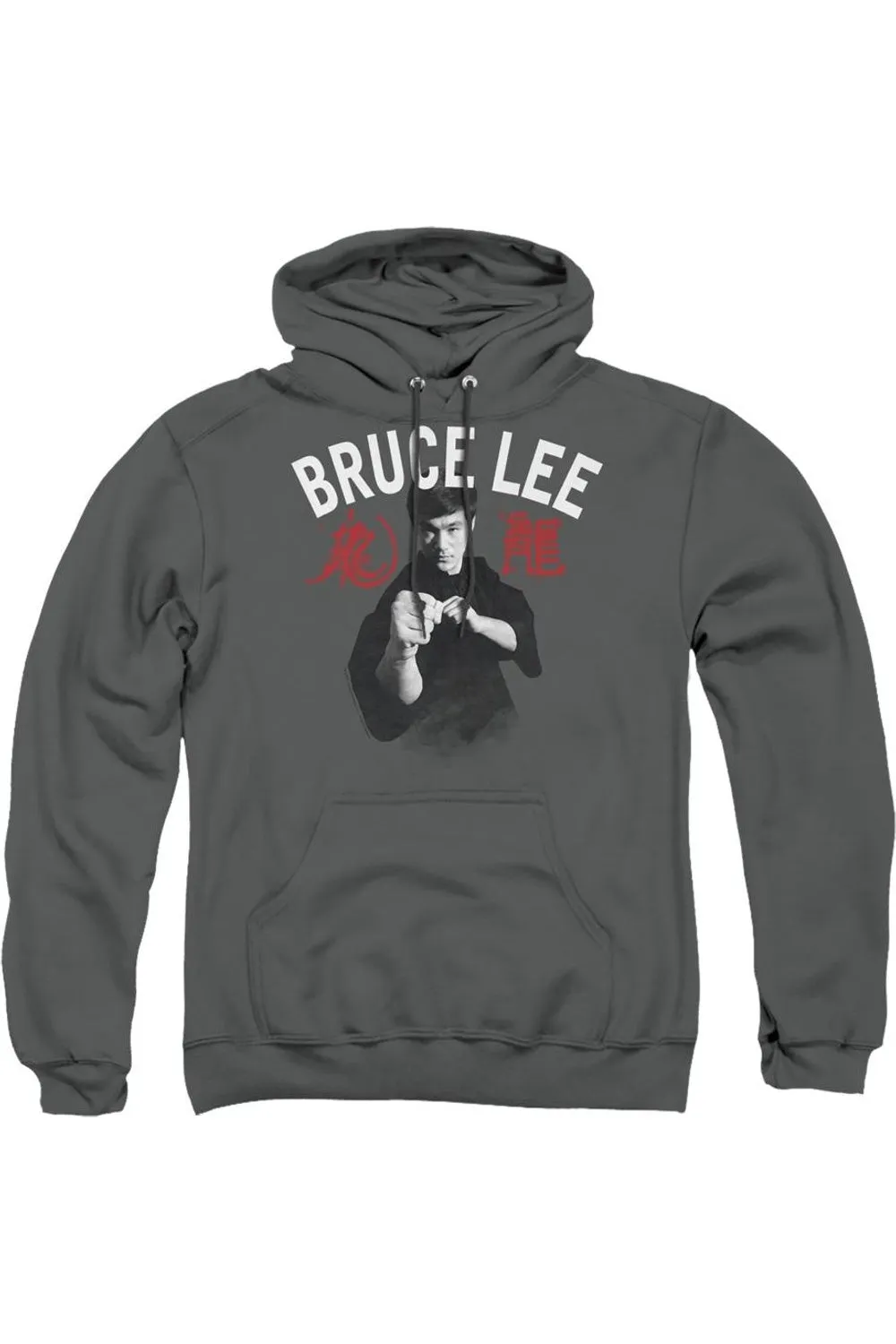 Bruce Lee Ready Adult Pull Over Hoodie