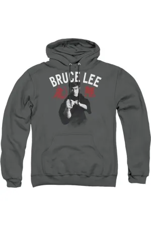 Bruce Lee Ready Adult Pull Over Hoodie