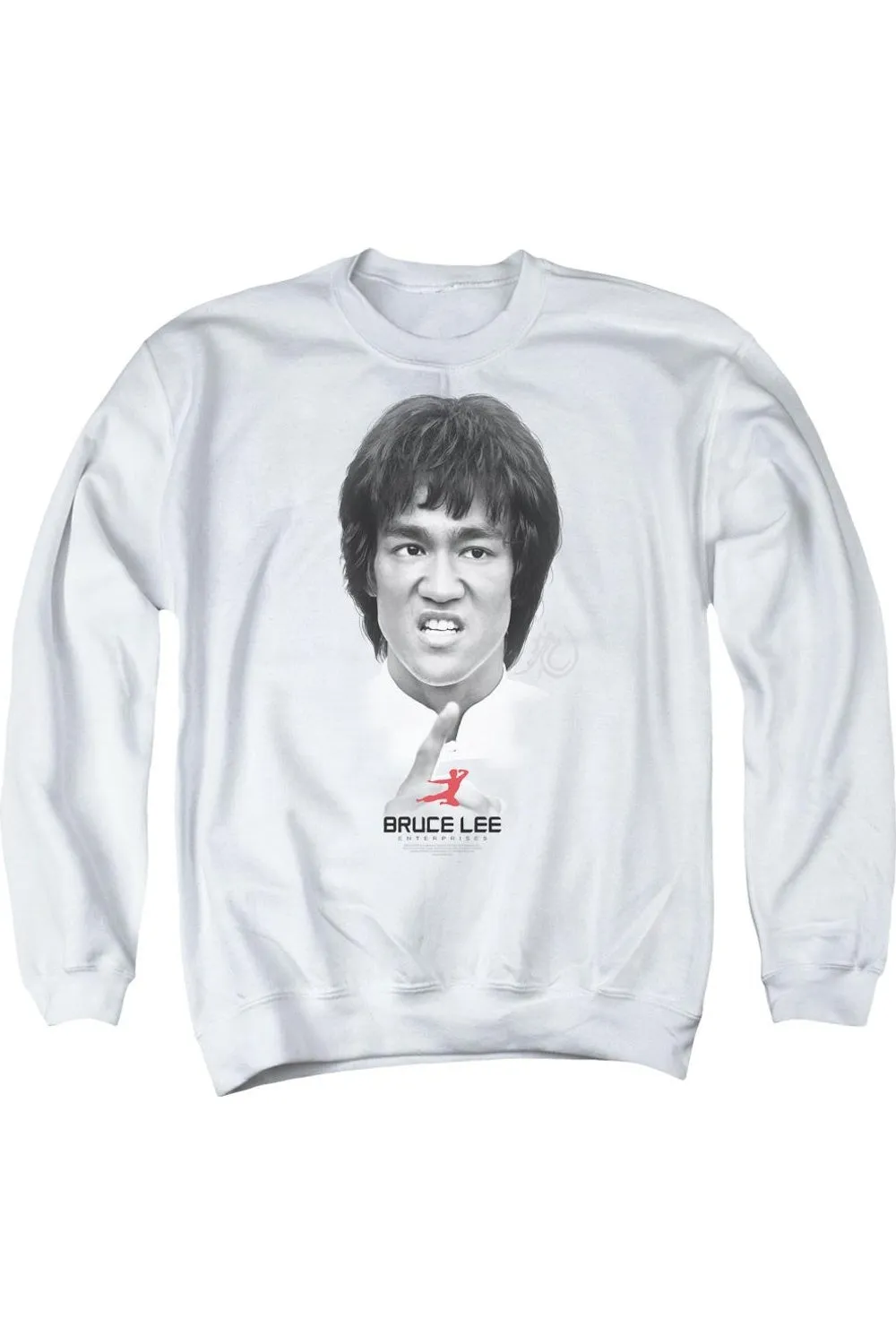 Bruce Lee Self Help Adult Crewneck Sweatshirt