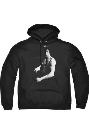 Bruce Lee Stance Adult Pull Over Hoodie