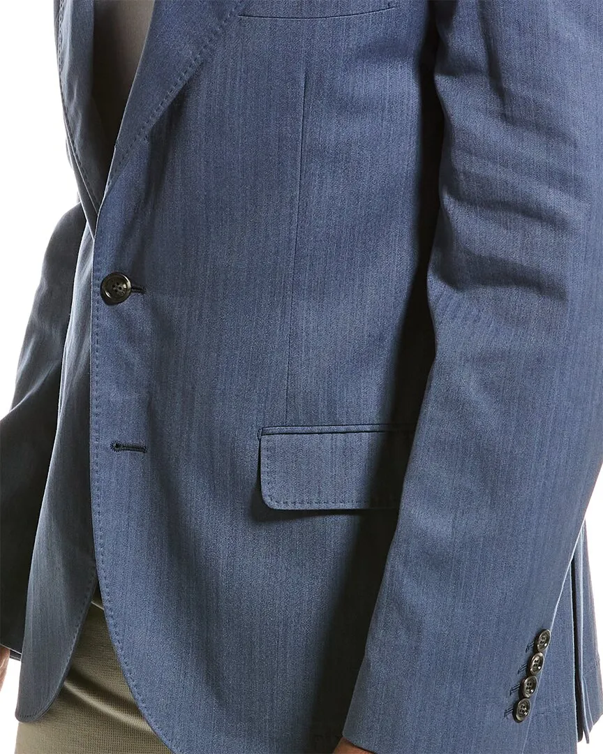 Brunello Cucinelli Silk & Linen-Blend Blazer