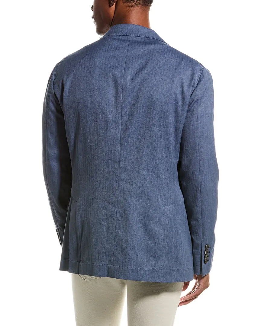 Brunello Cucinelli Silk & Linen-Blend Blazer