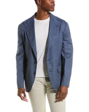 Brunello Cucinelli Silk & Linen-Blend Blazer