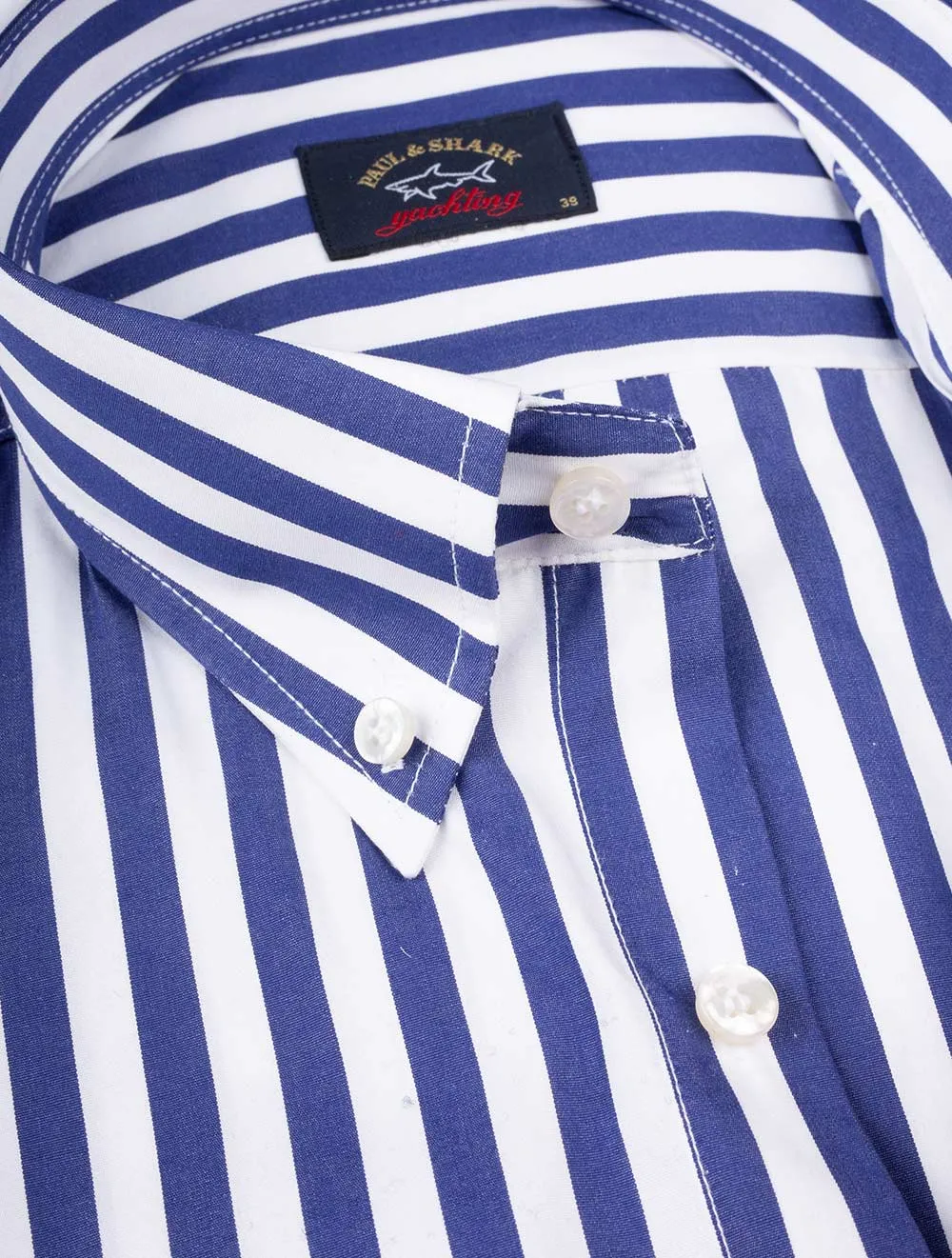 Buttondown Stripe Shirt Navy