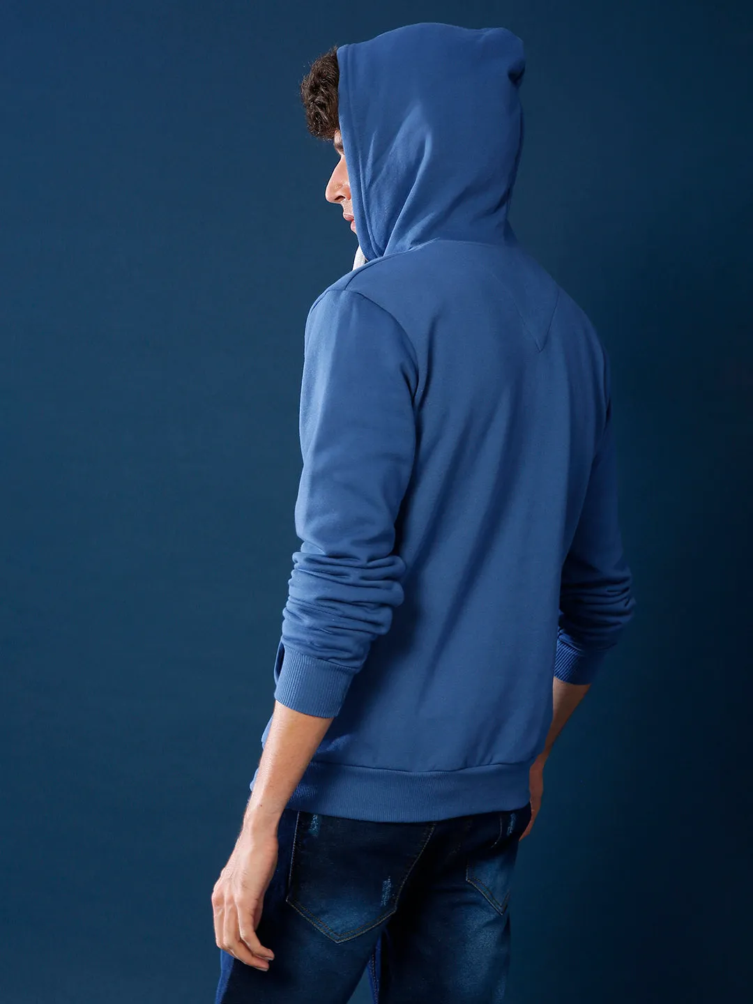 Campus Sutra Full Sleeve Solid Men Sweatshirt