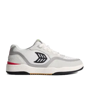 Cariuma Shoes Uba Pro Shoes in Smoke White, Red & Black