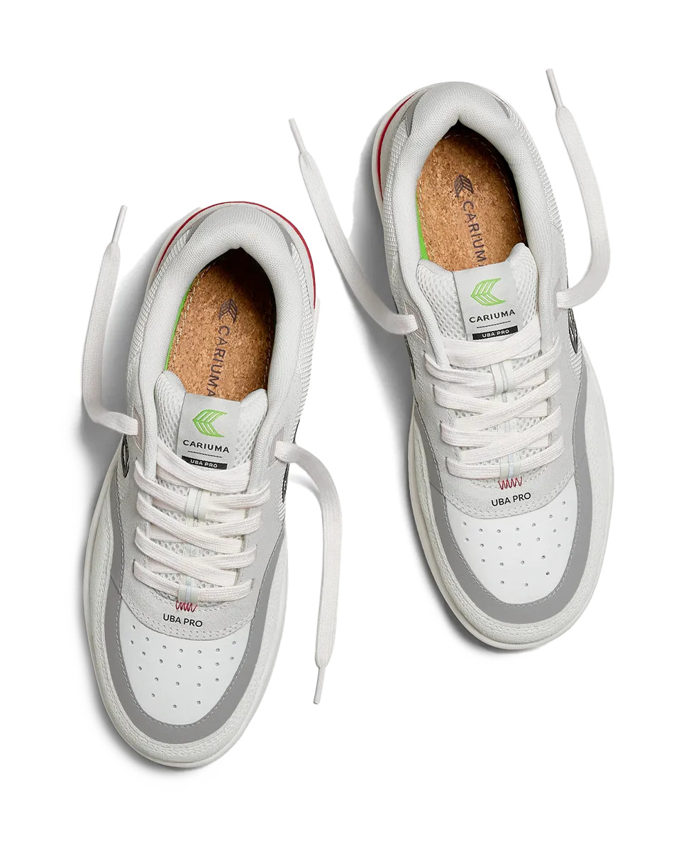 Cariuma Shoes Uba Pro Shoes in Smoke White, Red & Black