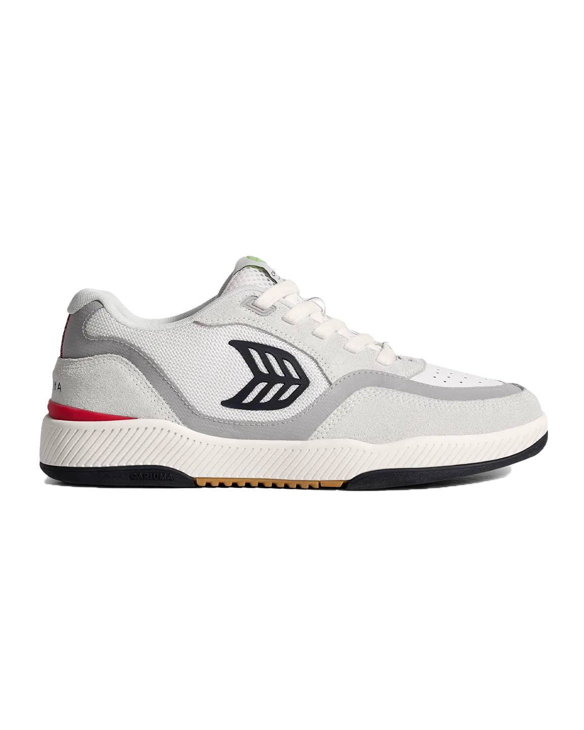 Cariuma Shoes Uba Pro Shoes in Smoke White, Red & Black