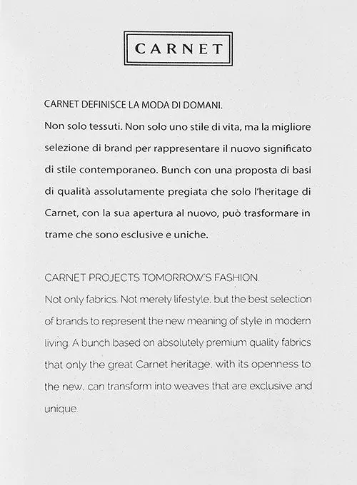 Carnet Suits