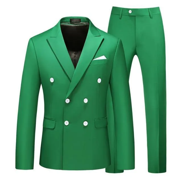 Casual Double Breasted Suit