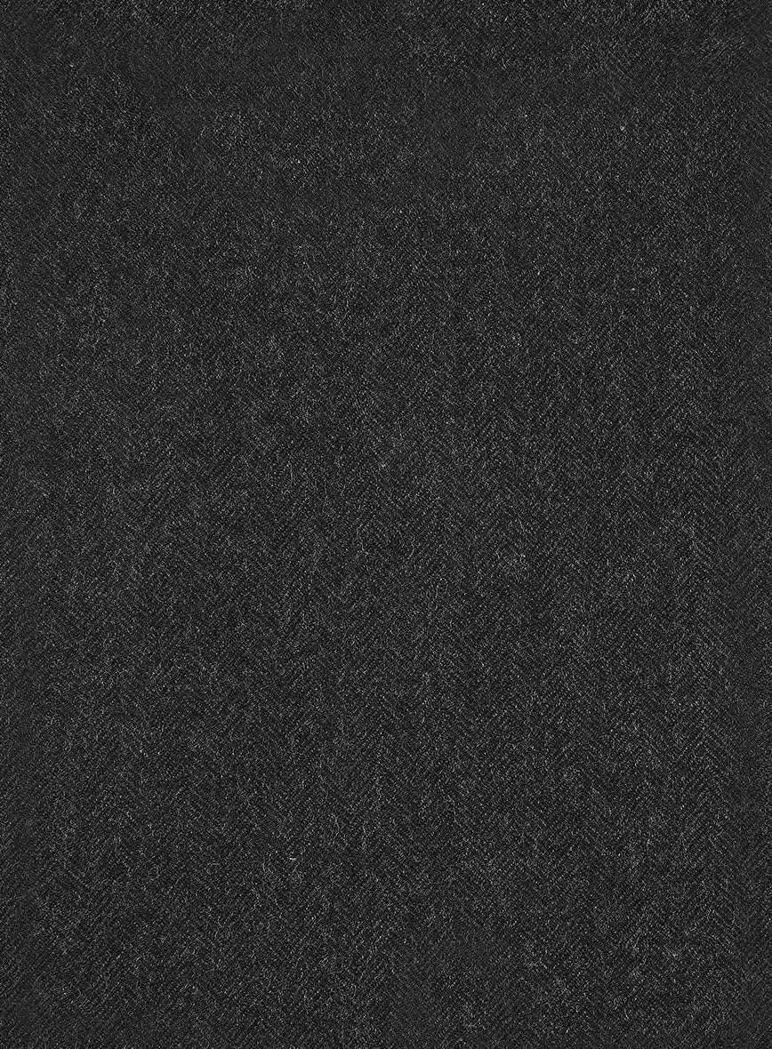 Charcoal Herringbone Tweed Suit
