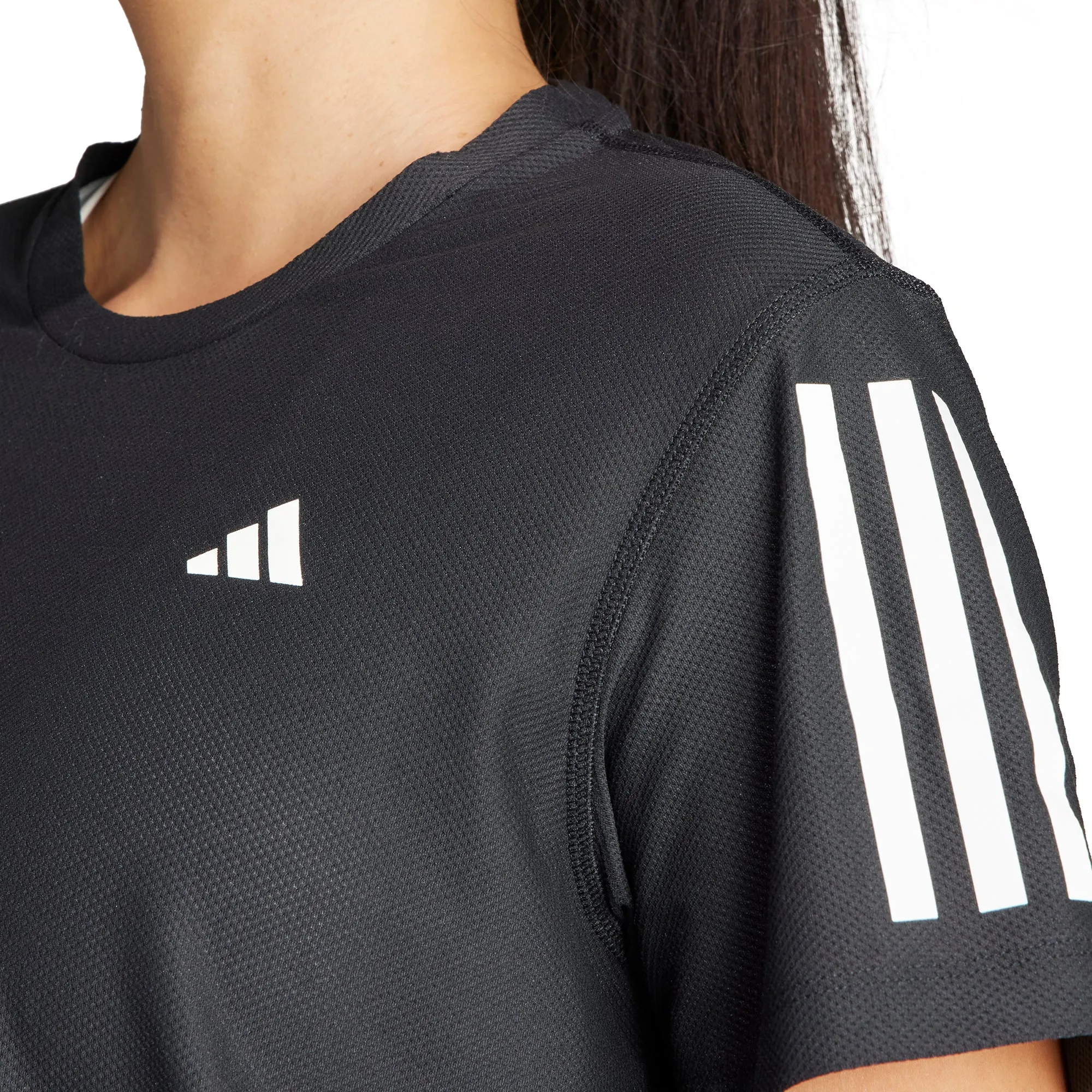 Clothing Adidas  Women adidas Own The Run Short Sleeve Womens Running Top - Black
