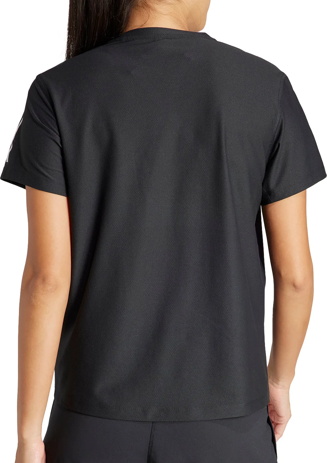 Clothing Adidas  Women adidas Own The Run Short Sleeve Womens Running Top - Black