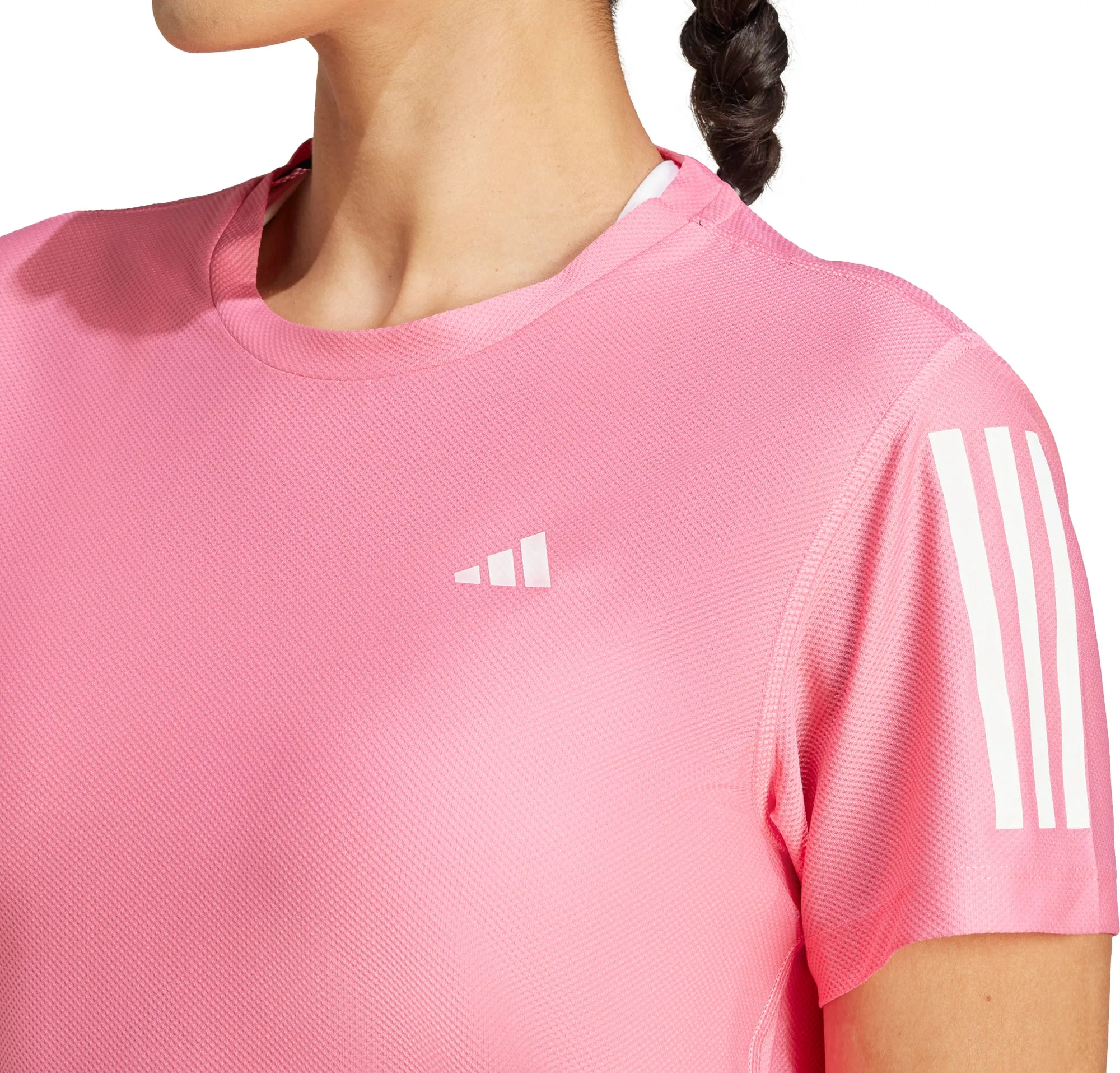 Clothing Adidas  Women adidas Own The Run Short Sleeve Womens Running Top - Pink