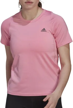 Clothing Adidas  Women adidas Run Fast PB Short Sleeve Womens Running Top - Pink