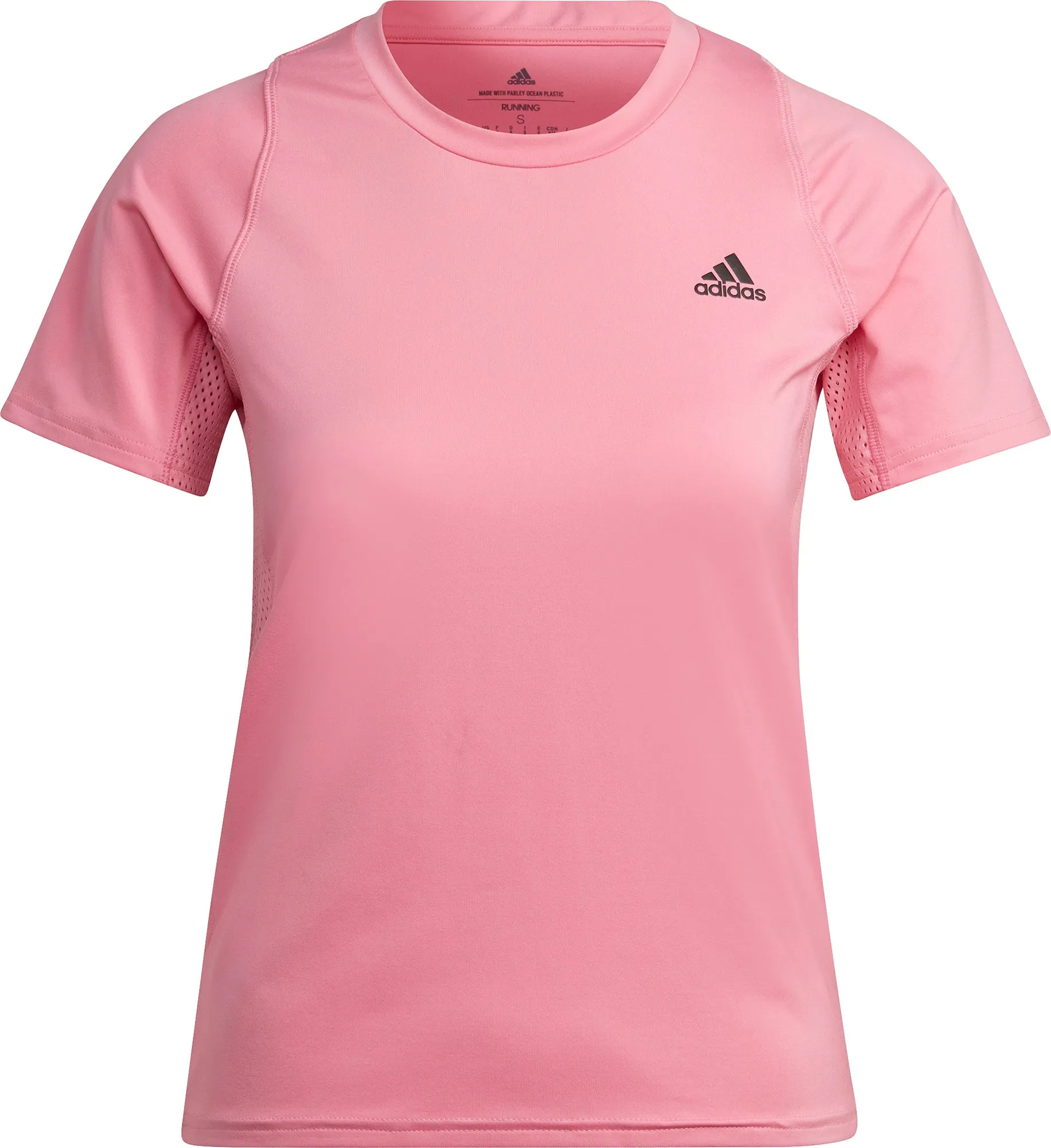 Clothing Adidas  Women adidas Run Fast PB Short Sleeve Womens Running Top - Pink
