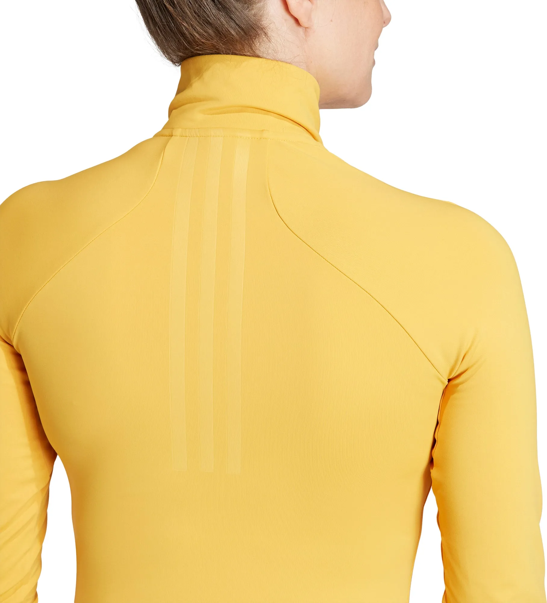 Clothing Adidas  Women adidas Tech-Fit COLD.RDY Half Zip Long Sleeve Womens Running Top - Yellow