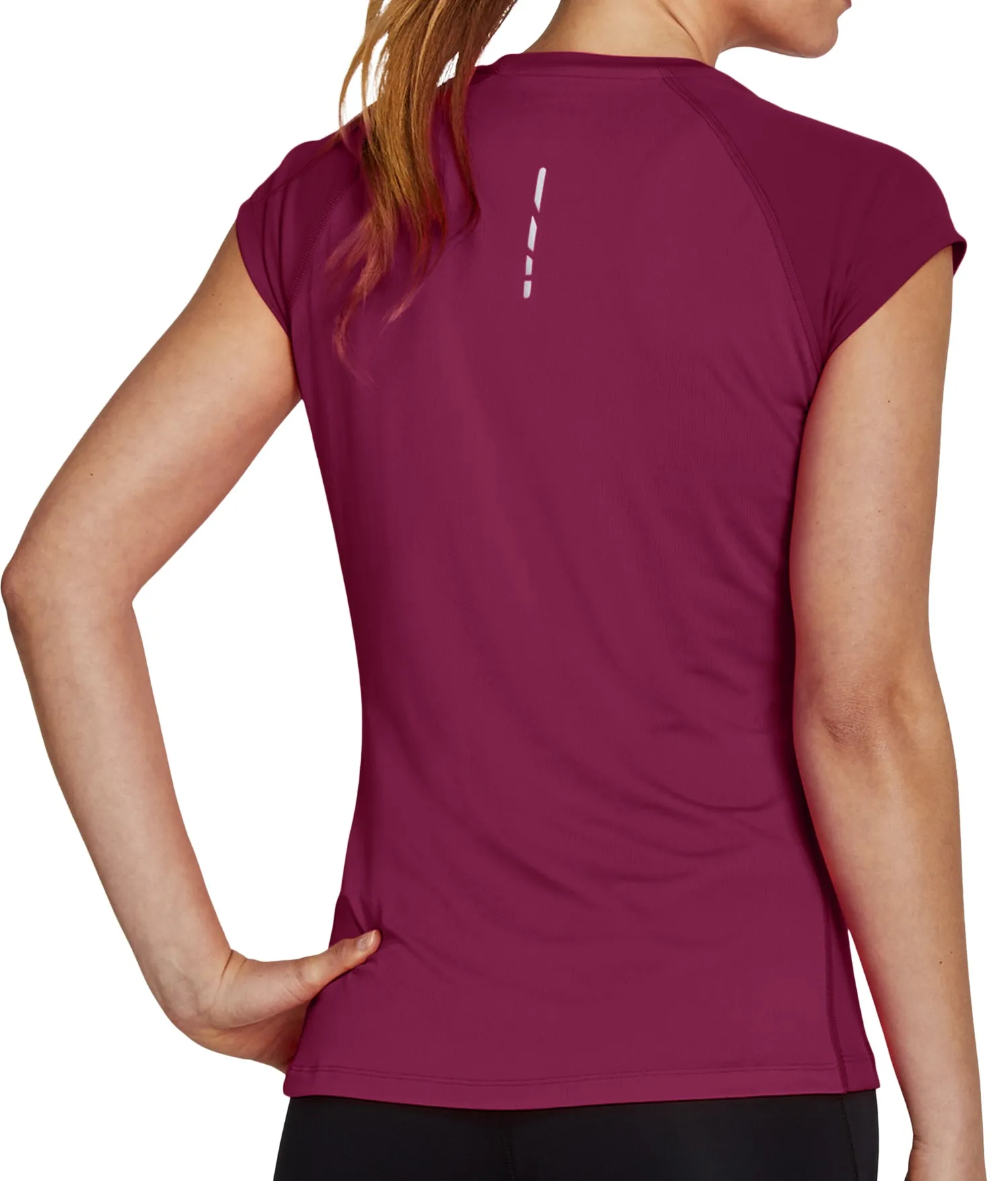 Clothing Asics  women Asics Cap Short Sleeve Womens Running Top - Red