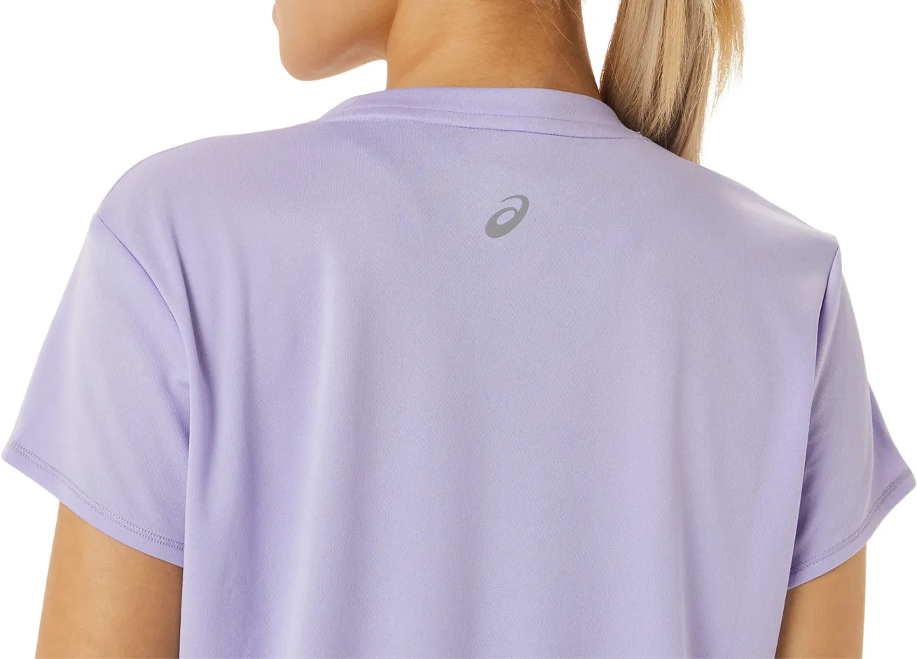 Clothing Asics  women Asics FujiTrail Logo Short Sleeve Womens Running Top - Purple