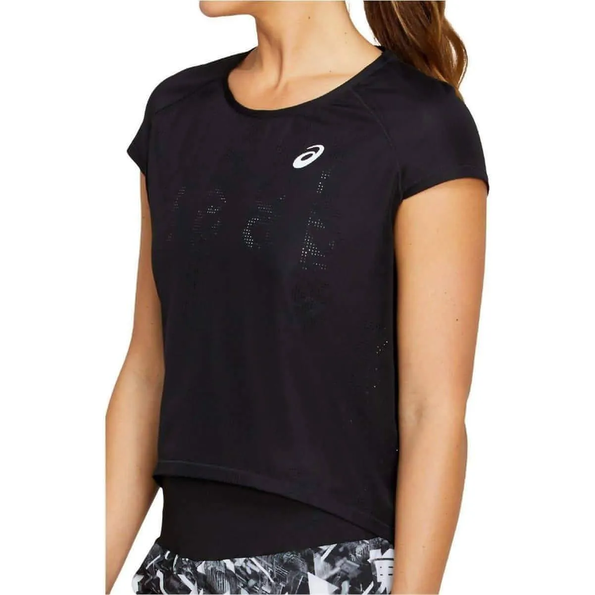 Clothing Asics  women Asics Future Ventilate Short Sleeve Womens Running Top - Black