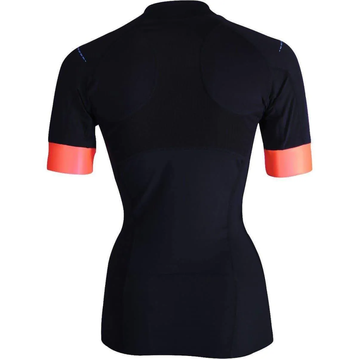 Clothing Asics  women Asics Top Impact Half Zip Short Sleeve Womens Running Top - Black