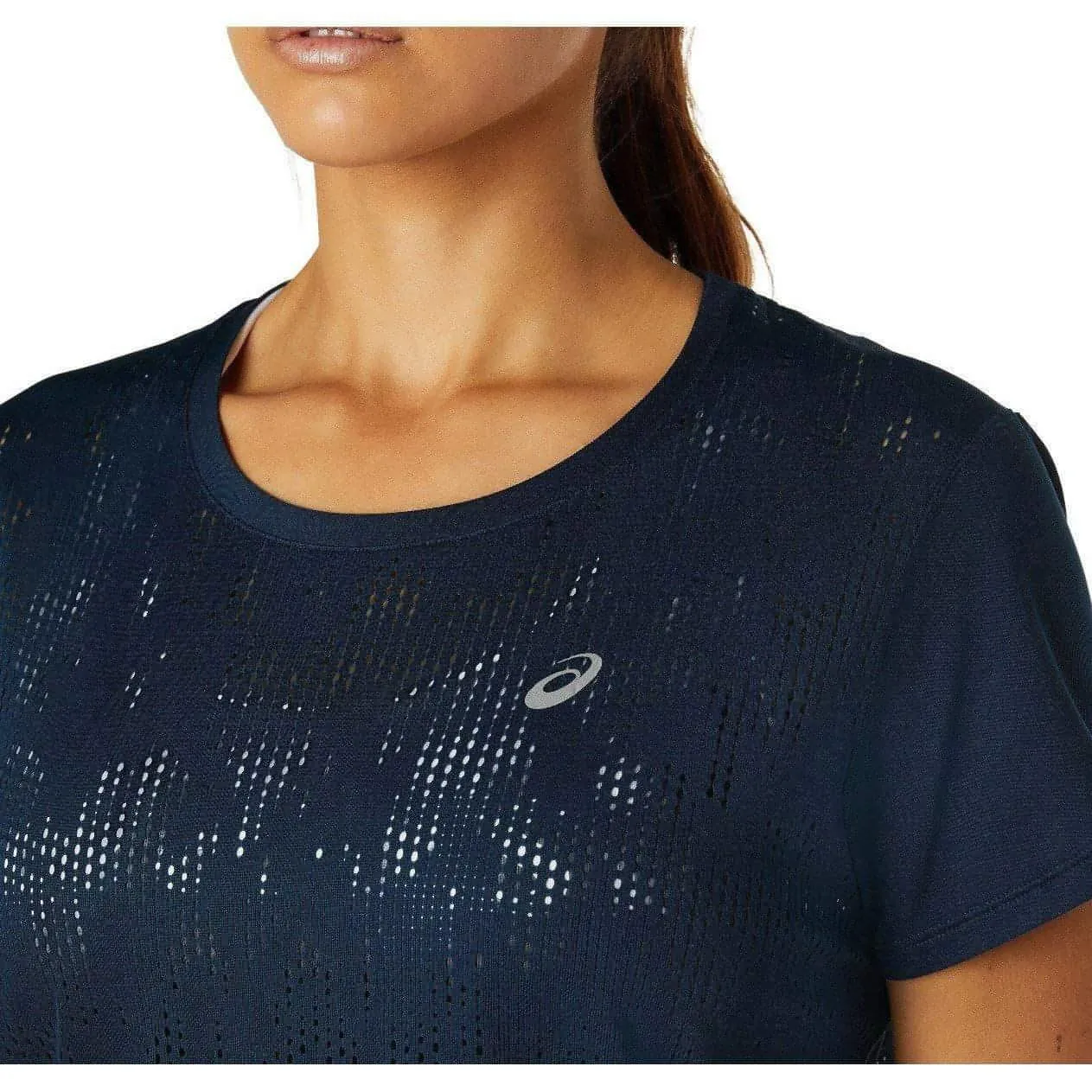 Clothing Asics  women Asics Ventilate Short Sleeve Womens Running Top - Navy