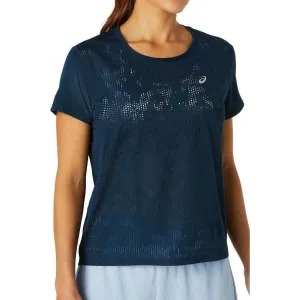 Clothing Asics  women Asics Ventilate Short Sleeve Womens Running Top - Navy
