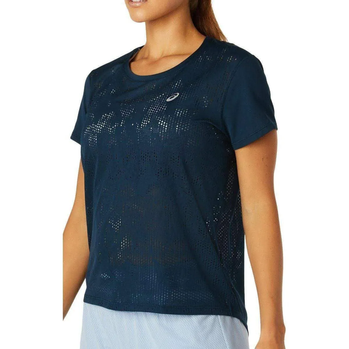Clothing Asics  women Asics Ventilate Short Sleeve Womens Running Top - Navy