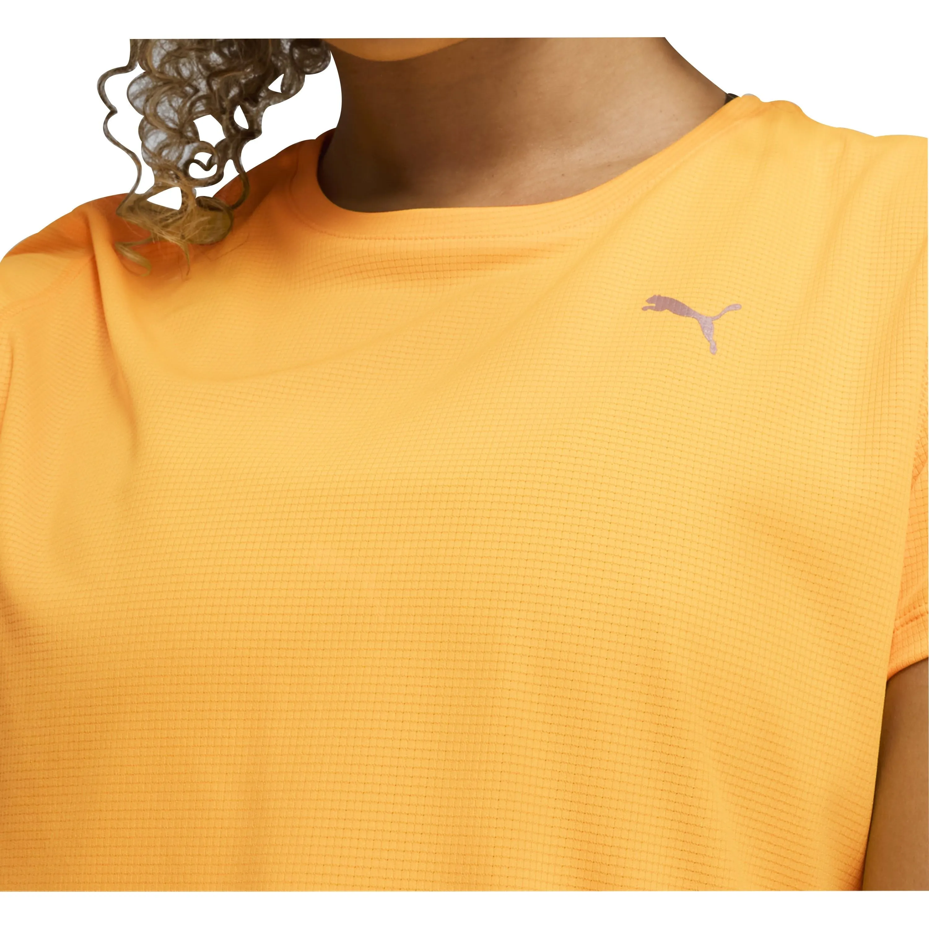Clothing Puma  Women Puma Run Favourite Velocity Short Sleeve Womens Running Top - Orange