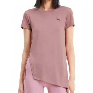 Clothing Puma  Women Puma Studio Lace Short Sleeve Womens Training Top - Pink
