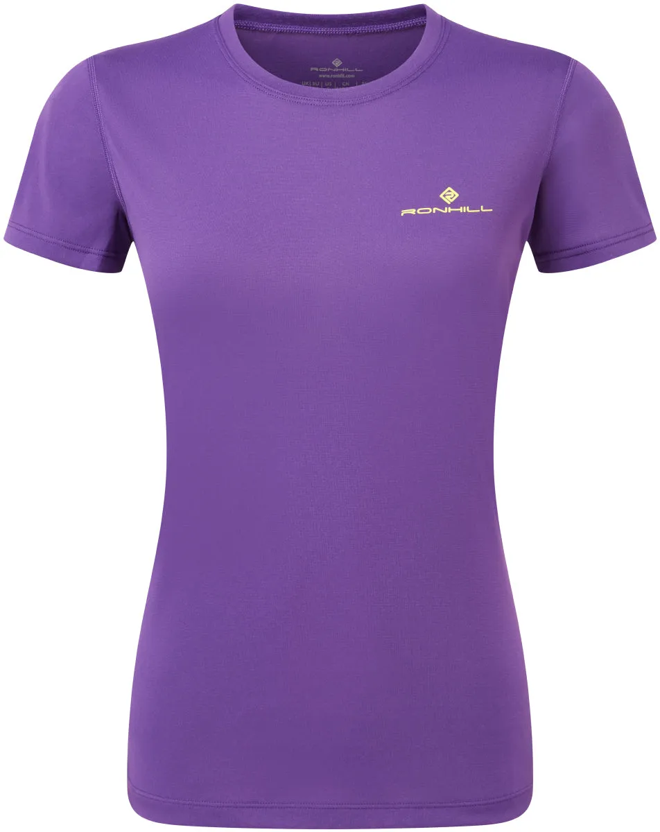 Clothing Ronhill  Women Ronhill Core Short Sleeve Womens Running Top - Purple