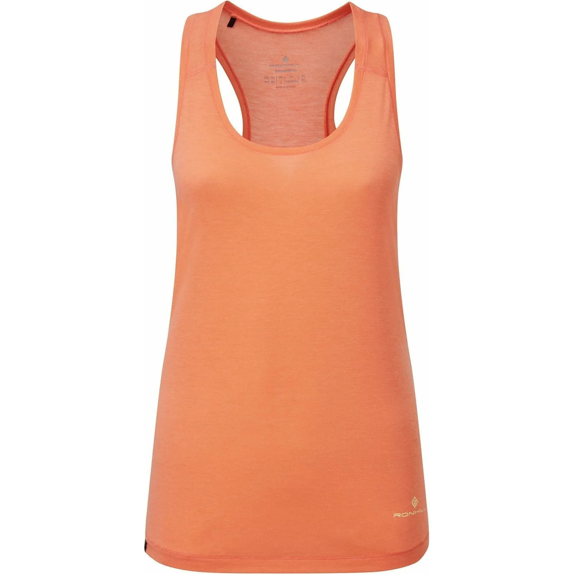 Clothing Ronhill  Women Ronhill Life Tencel Womens Running Vest Tank Top - Orange