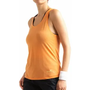 Clothing Ronhill  Women Ronhill Life Tencel Womens Running Vest Tank Top - Orange