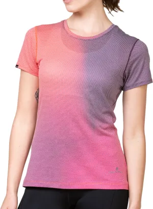 Clothing Ronhill  Women Ronhill Tech Golden Hour Short Sleeve Womens Running Top - Pink