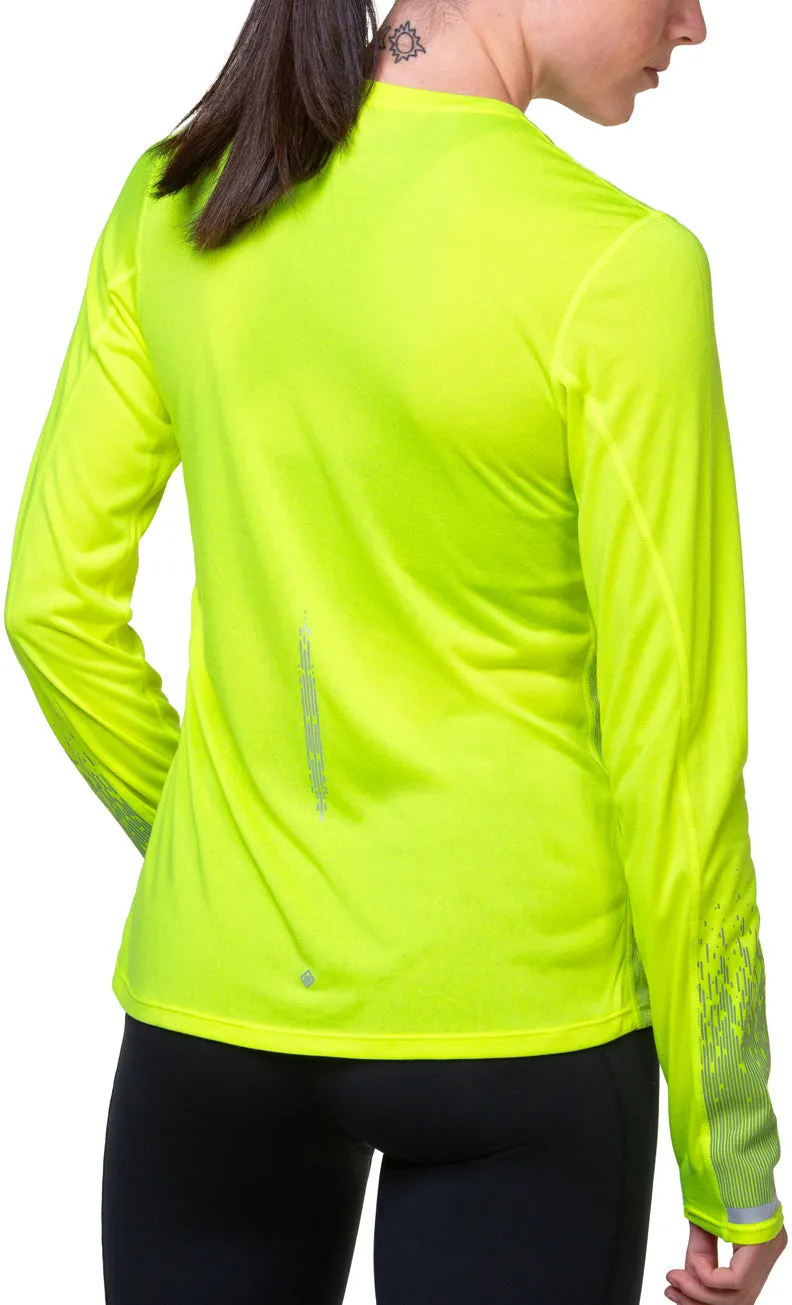 Clothing Ronhill  Women Ronhill Tech Reflect Long Sleeve Womens Running Top - Yellow