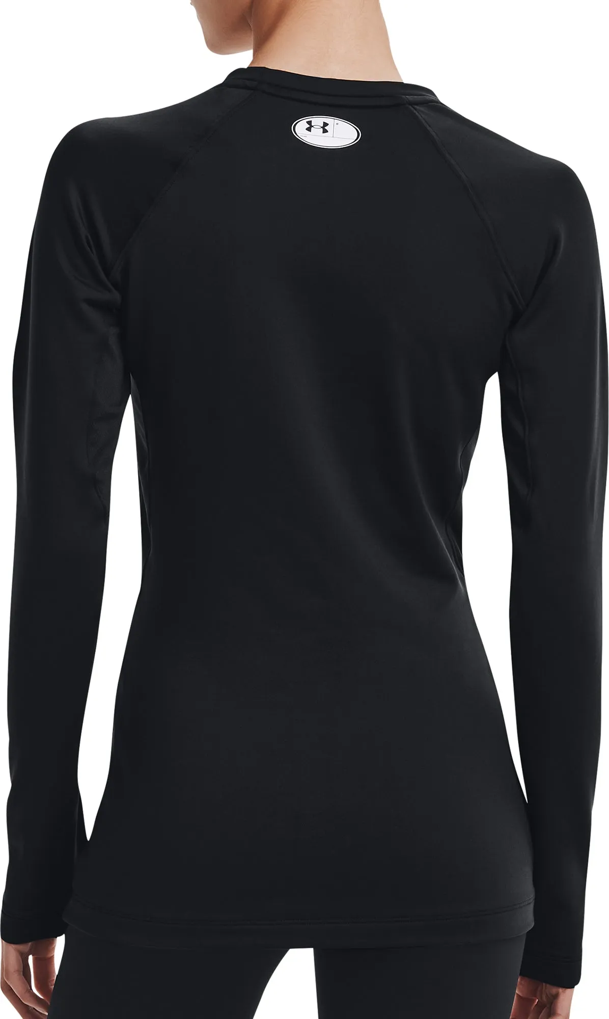 Clothing Under Armour  Women Under Armour ColdGear Authentics Long Sleeve Womens Running Top - Black