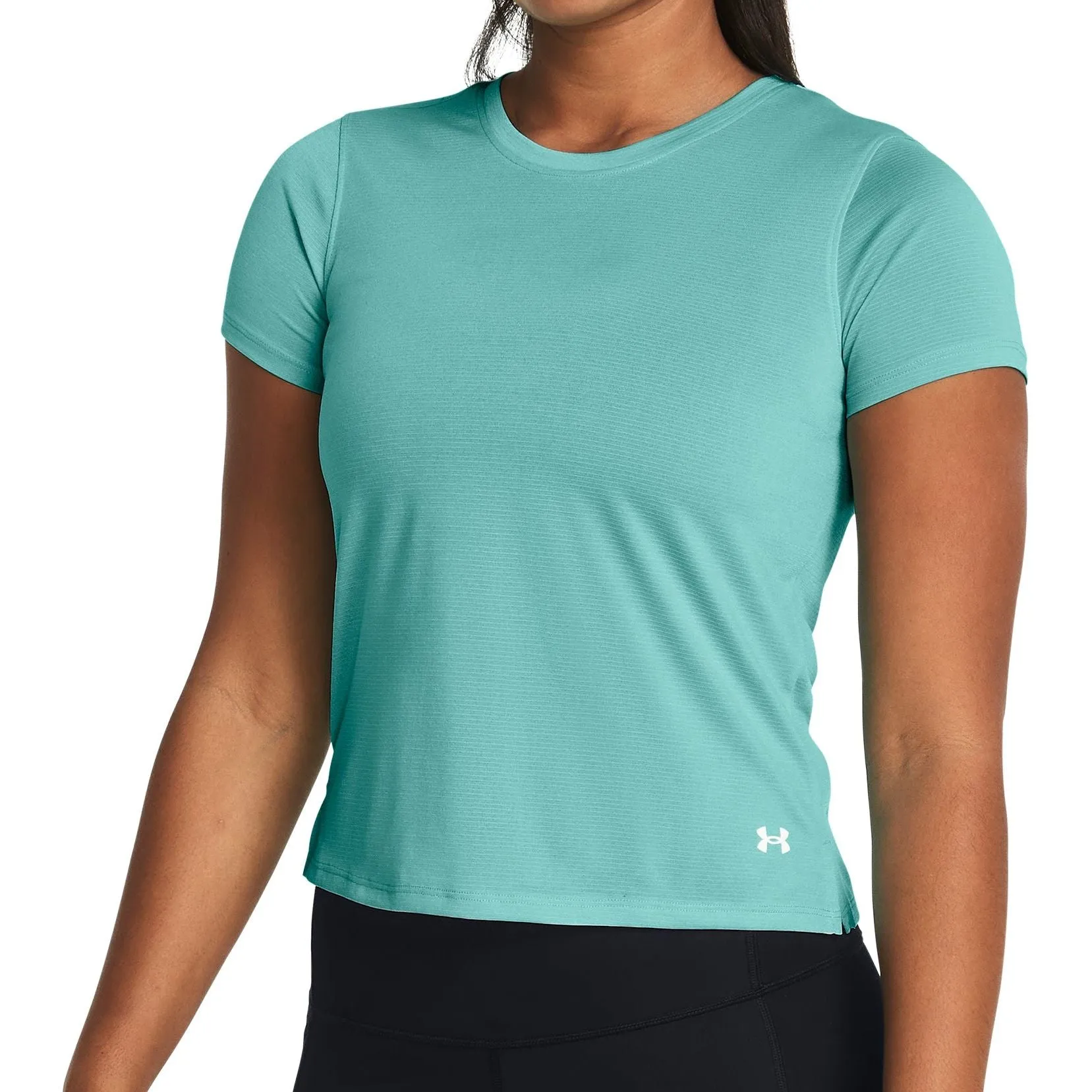 Clothing Under Armour  Women Under Armour Launch Short Sleeve Womens Running Top - Green