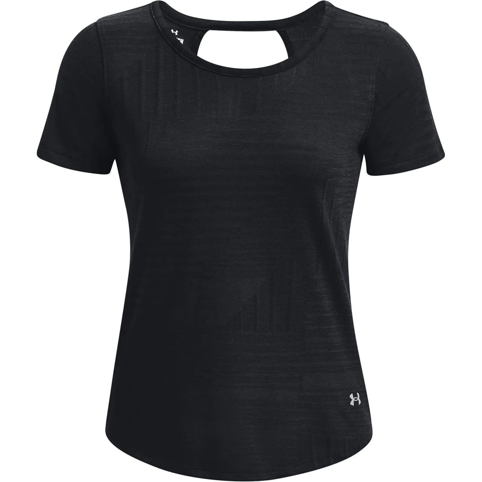 Clothing Under Armour  Women Under Armour Streaker Deco Diamond Short Sleeve Womens Running Top - Black