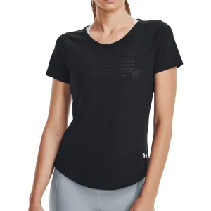 Clothing Under Armour  Women Under Armour Streaker Deco Diamond Short Sleeve Womens Running Top - Black