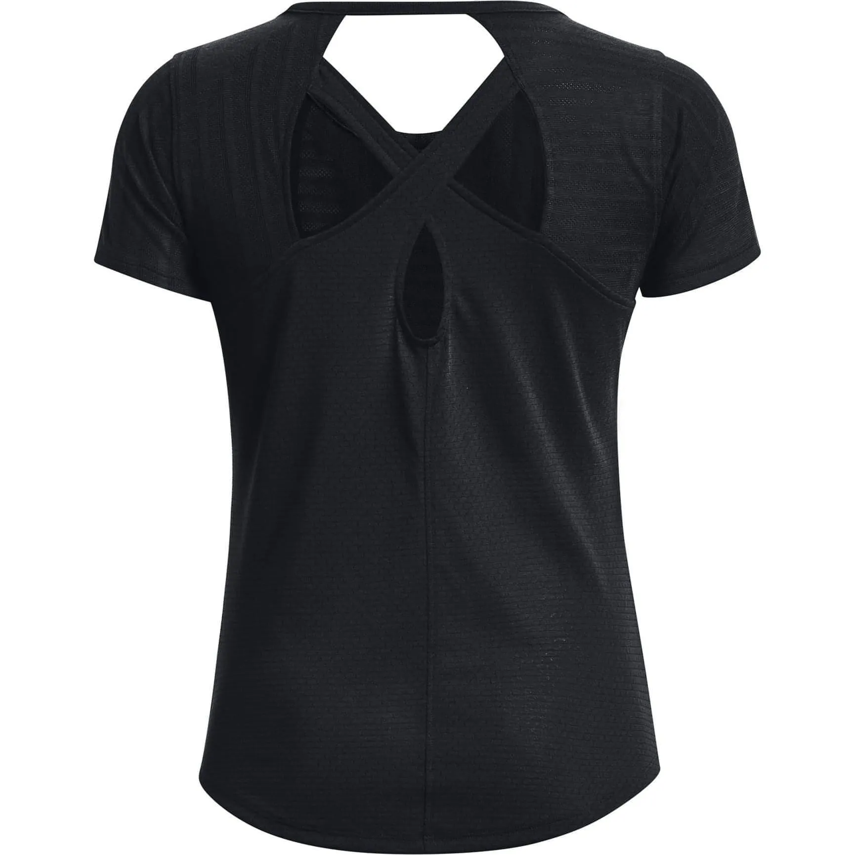 Clothing Under Armour  Women Under Armour Streaker Deco Diamond Short Sleeve Womens Running Top - Black