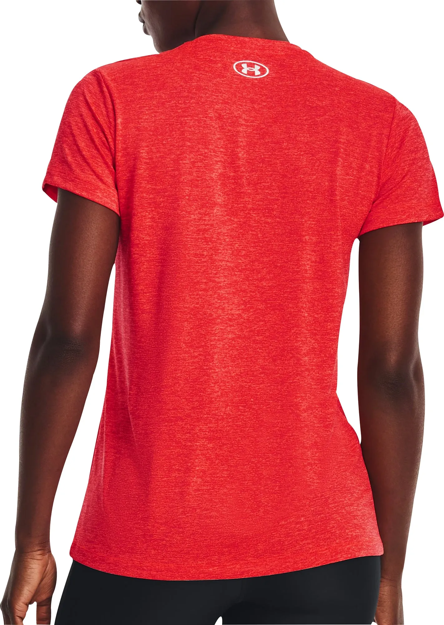 Clothing Under Armour  Women Under Armour Tech Twist V-Neck Short Sleeve Womens Running Top - Red
