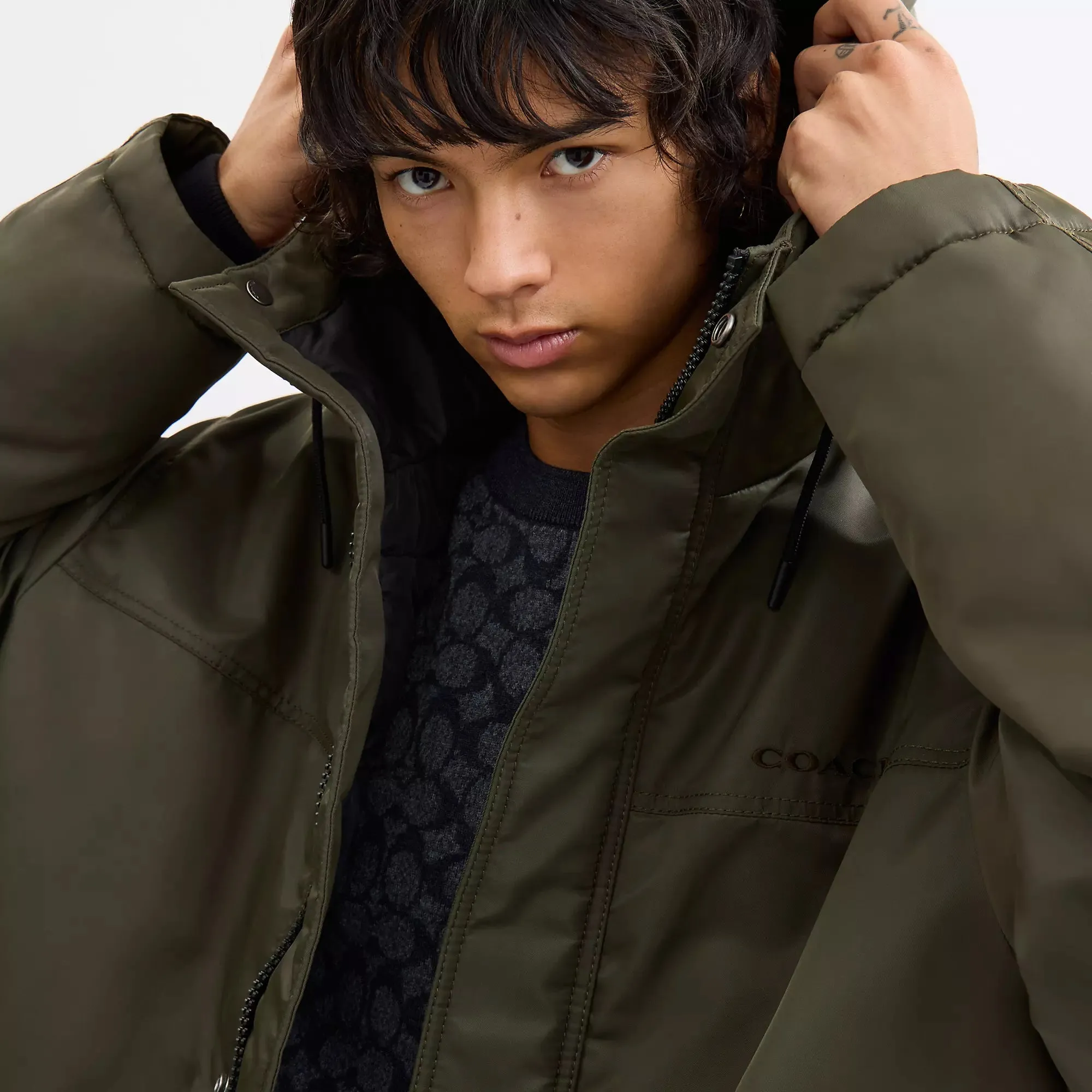 Coach Outlet Parka In Recycled Nylon