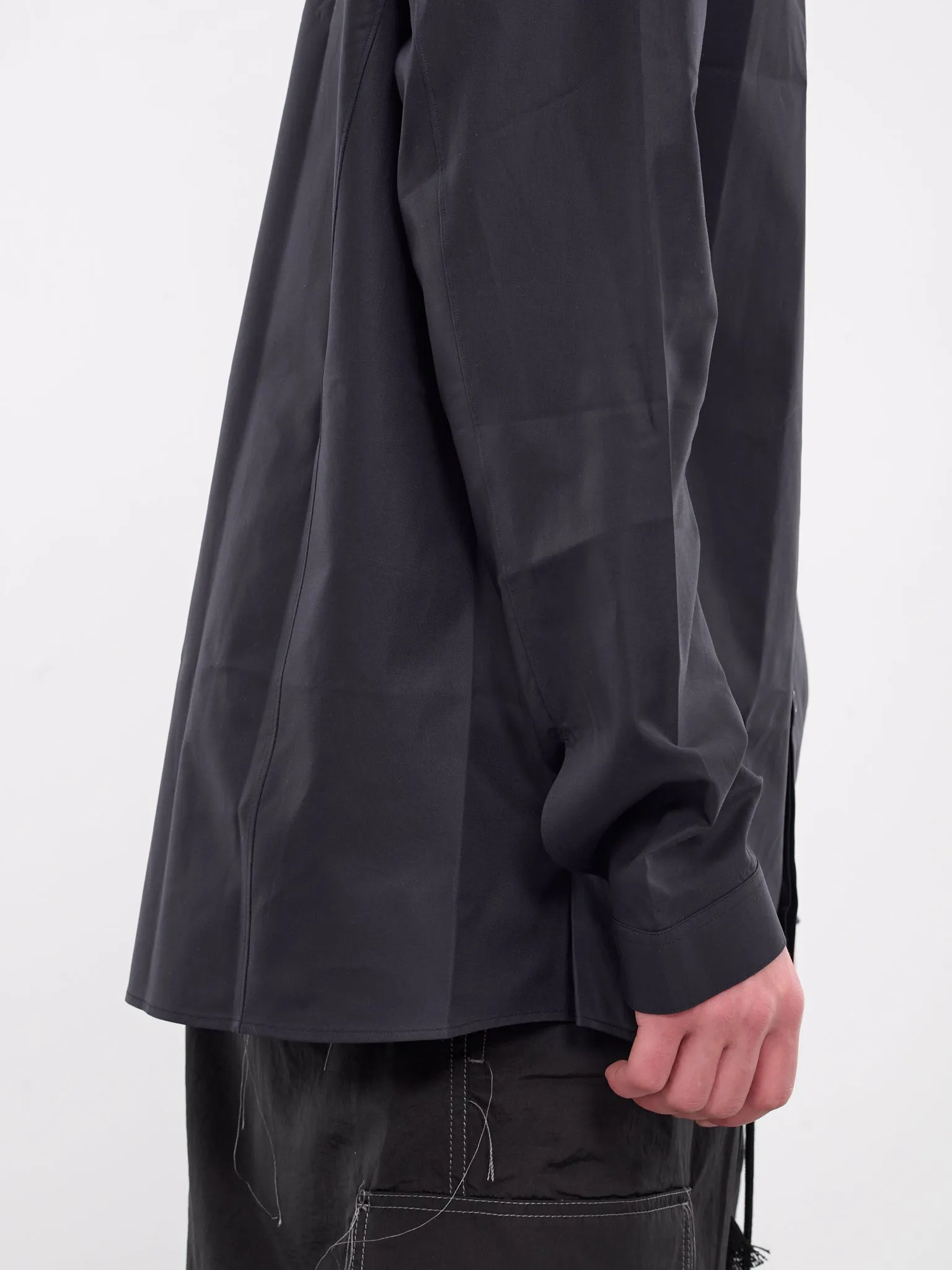 Concealed Placket Shirt (CH1010-BLACK)